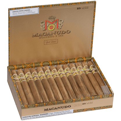 Macanudo Gold Label Lord Nelson 25 Ct. Box 7.00X49
