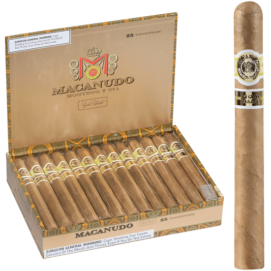 Macanudo Gold Label Shakespeare 25 Ct. Box 6.50X45