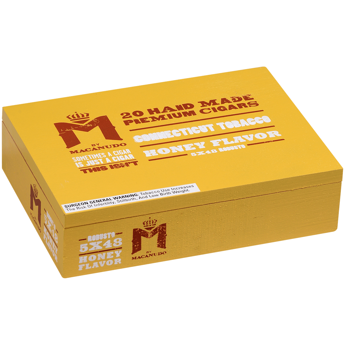 M By Macanudo Honey Robusto 20 Ct. Box 5.00X48
