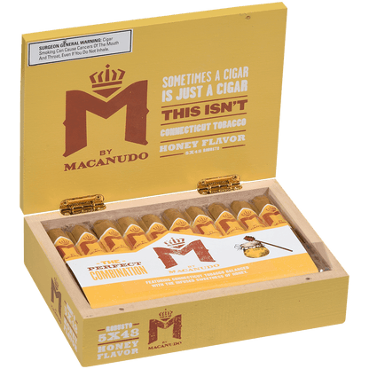 M By Macanudo Honey Robusto 20 Ct. Box 5.00X48