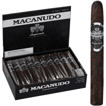 Macanudo Inspirado Black Robusto 20 Ct. Box 4.87X48
