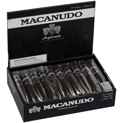 Macanudo Inspirado Black Robusto 20 Ct. Box 4.87X48