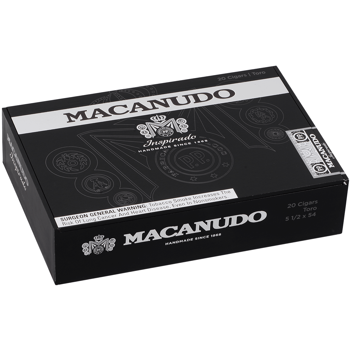 Macanudo Inspirado Black Toro 20 Ct. Box 5.50X54