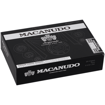 Macanudo Inspirado Black Toro 20 Ct. Box 5.50X54
