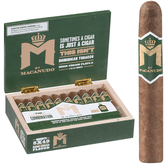 M By Macanudo Irish Cream Robusto 20 Ct. Box 5.00X48