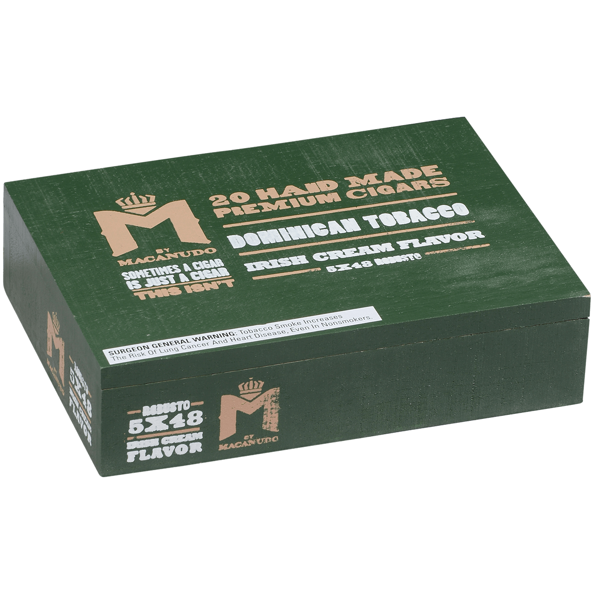 M By Macanudo Irish Cream Robusto 20 Ct. Box 5.00X48