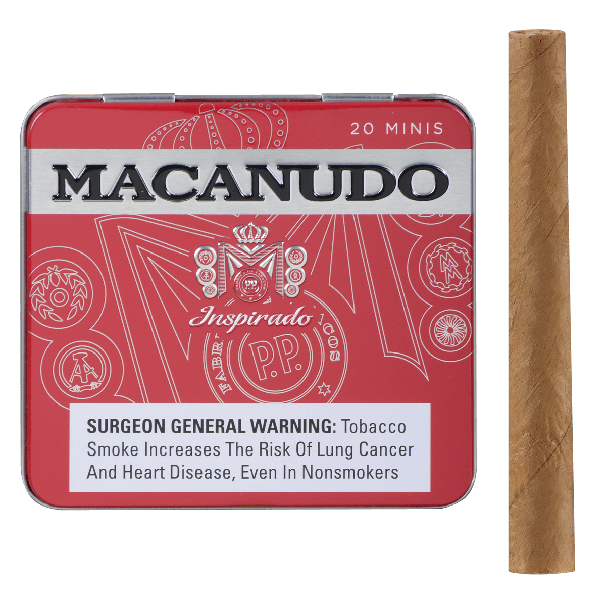 Macanudo Inspirado Red Minis 5/20 Ct. Tins 3.00X20