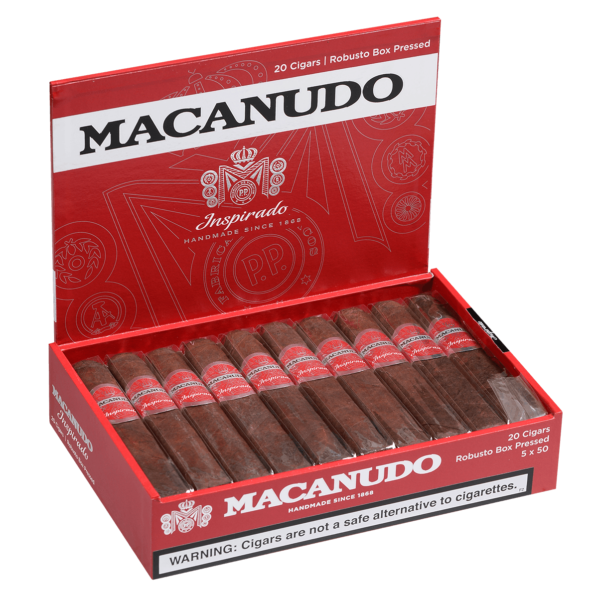 Macanudo Inspirado Red Robusto 20 Ct. Box 5.00X50