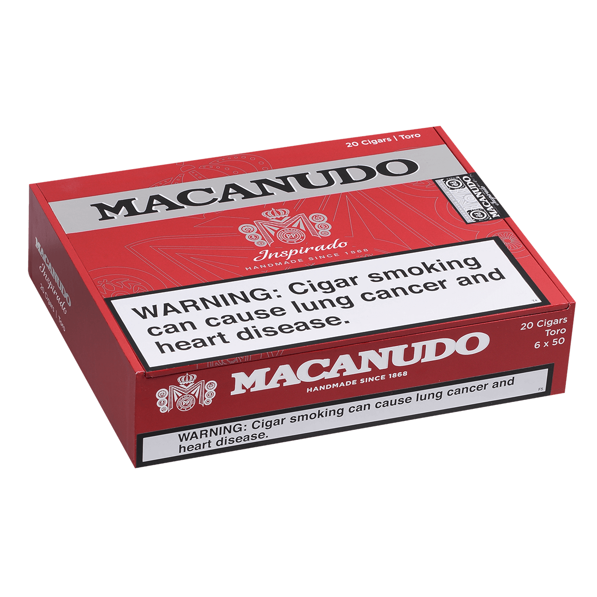 Macanudo Inspirado Red Toro 20 Ct. Box 6.00X50