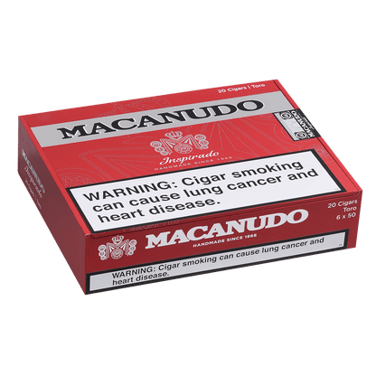 Macanudo Inspirado Red Toro 20 Ct. Box 6.00X50