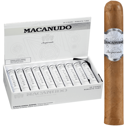 Macanudo Inspirado White Tubo 20 Ct. Box 5.00X50