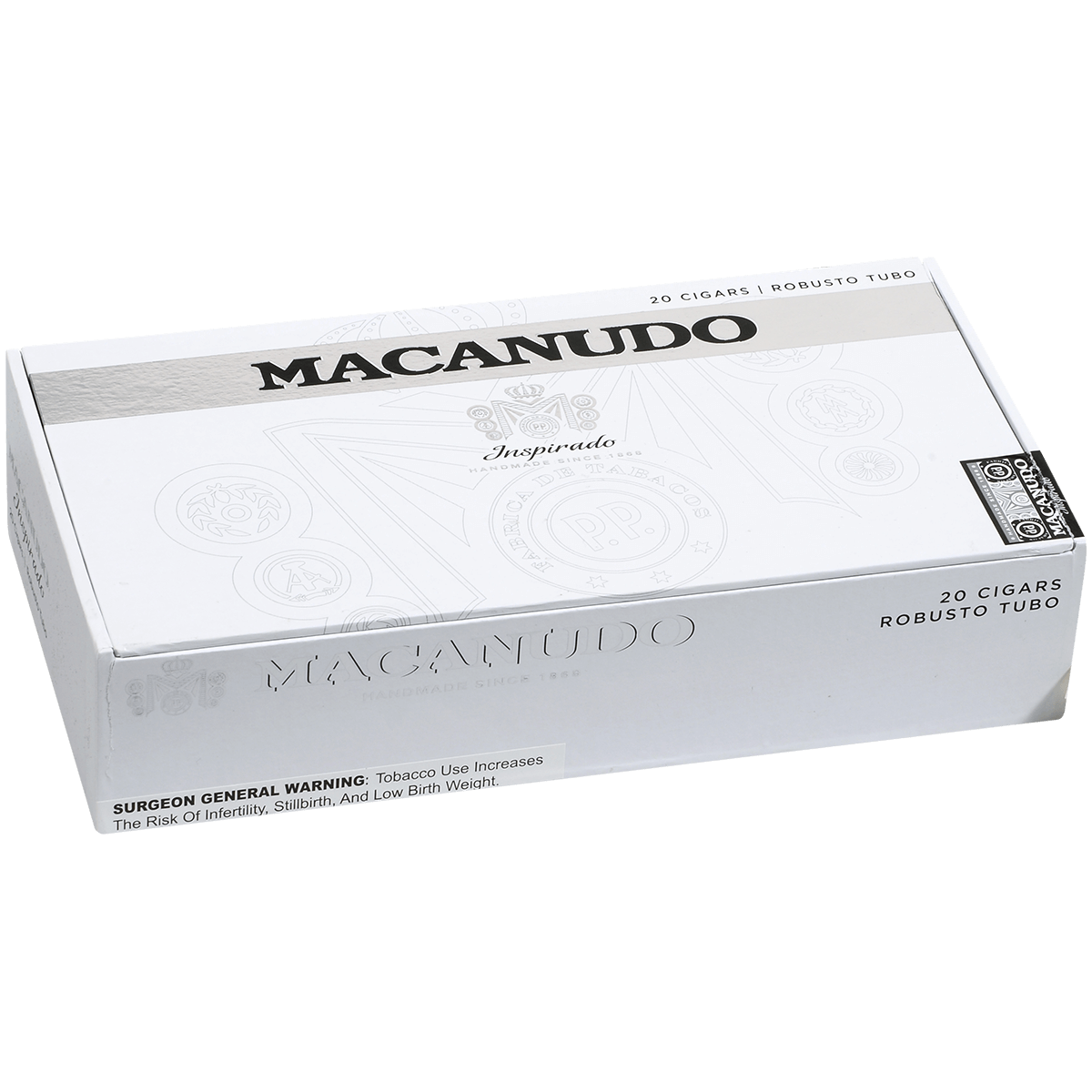 Macanudo Inspirado White Tubo 20 Ct. Box 5.00X50