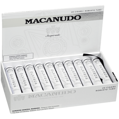 Macanudo Inspirado White Tubo 20 Ct. Box 5.00X50