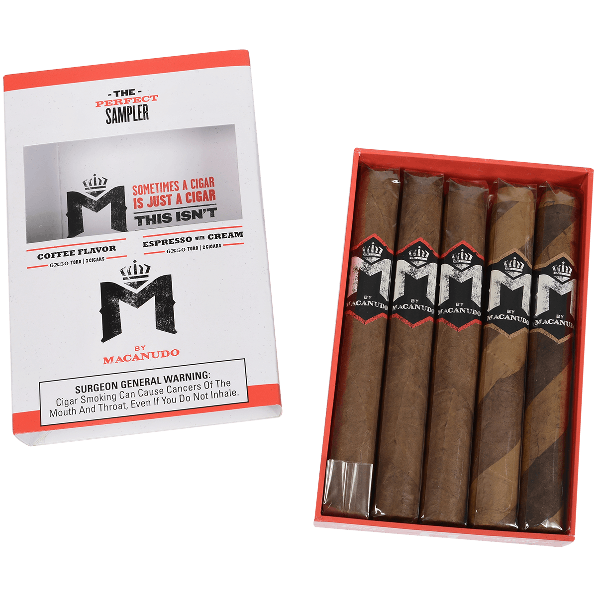 Sampler M By Macanudo Coffee And Espresso Toro 5 Ct. Fresh Pack