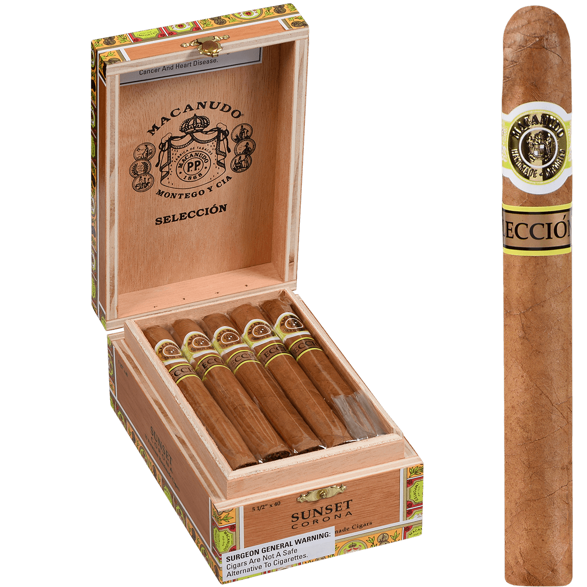 Macanudo Seleccion Cafe Corona 15 Ct.Box 5.50X42