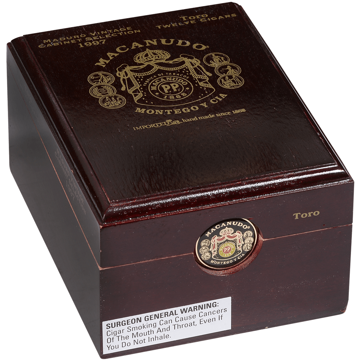 Macanudo Maduro Vintage 1997 Toro (Metal Band) 12 Ct. Box 6.00X54