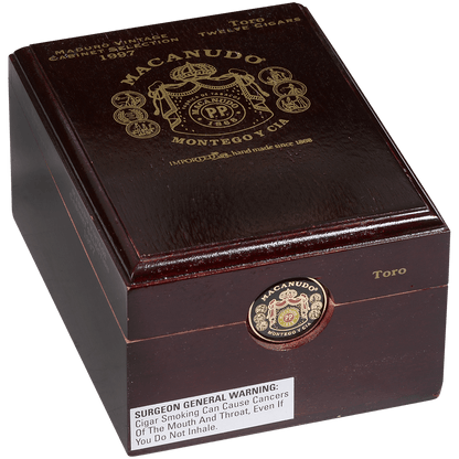 Macanudo Maduro Vintage 1997 Toro (Metal Band) 12 Ct. Box 6.00X54