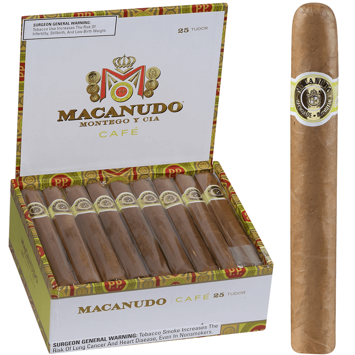 Macanudo Cafe Tudor 25 Ct. Box 6.00X52