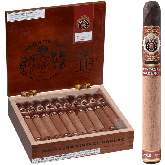 Macanudo Vintage Maduro 2013 Churchill 20 Ct. Box 7.00X50