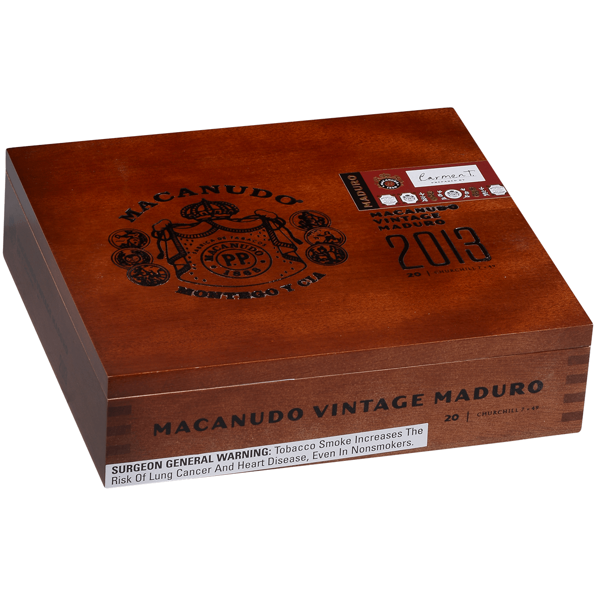 Macanudo Vintage Maduro 2013 Churchill 20 Ct. Box 7.00X50