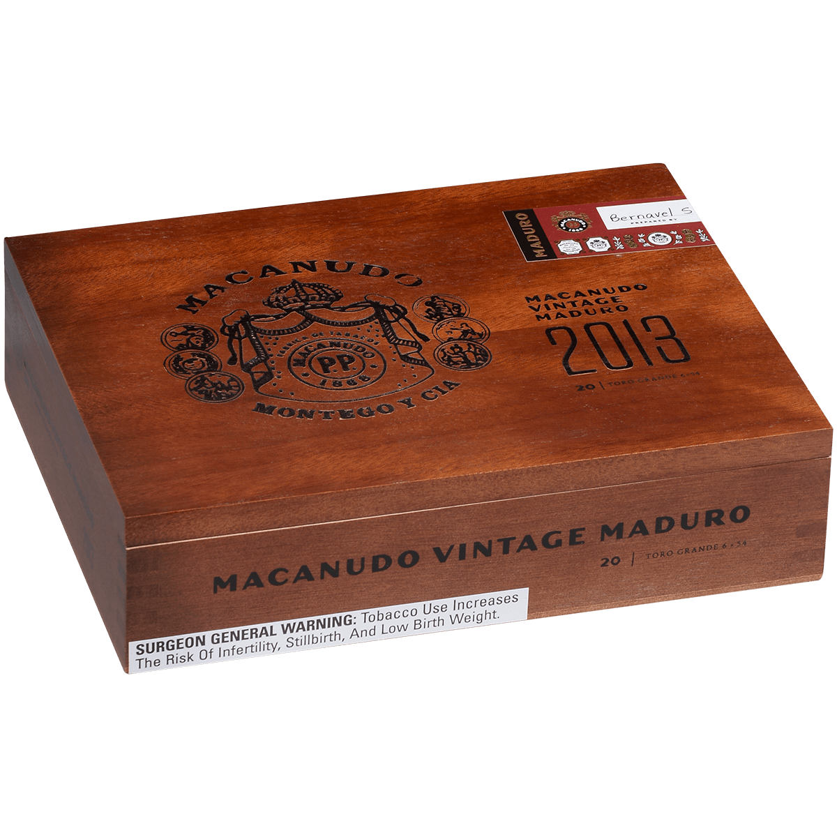 Macanudo Vintage Maduro 2013 Toro Grande 20 Ct. Box 6.00X54