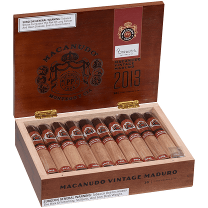 Macanudo Vintage Maduro 2013 Toro Grande 20 Ct. Box 6.00X54