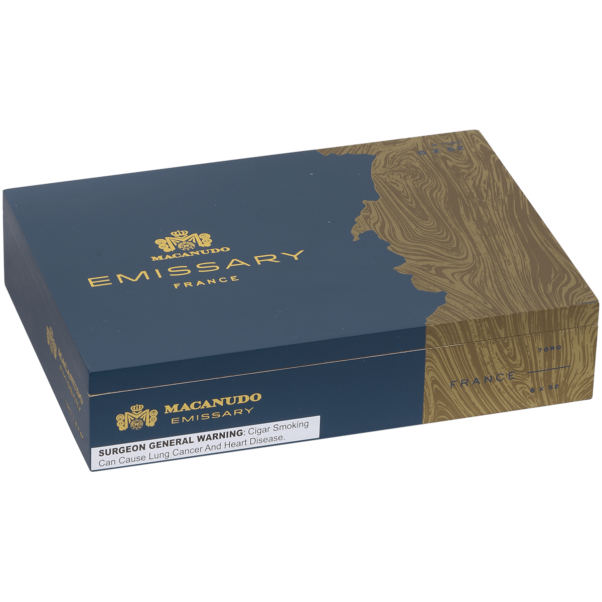 Macanudo Emissary France Toro 16 Ct. Box 6.00X52