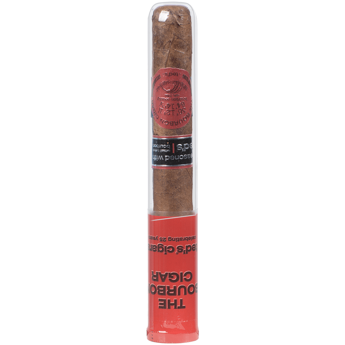 The Bourbon Cigar By Teds 650 Glass Tubes 25 Ct. Box 6.00X50