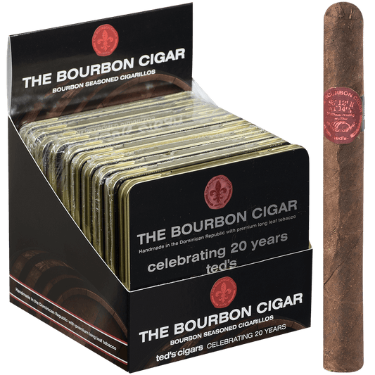 The Bourbon Cigar By Ted'S Cigarillos 10/10 Ct. Tins 4.00X28