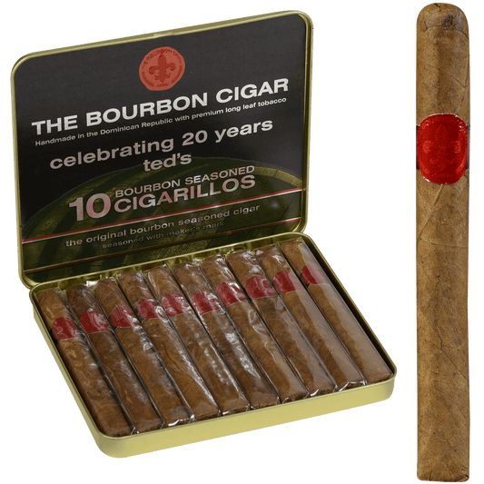 The Bourbon Cigar By Ted'S Cigarillos 5/10 Ct. Tins 4.00X28