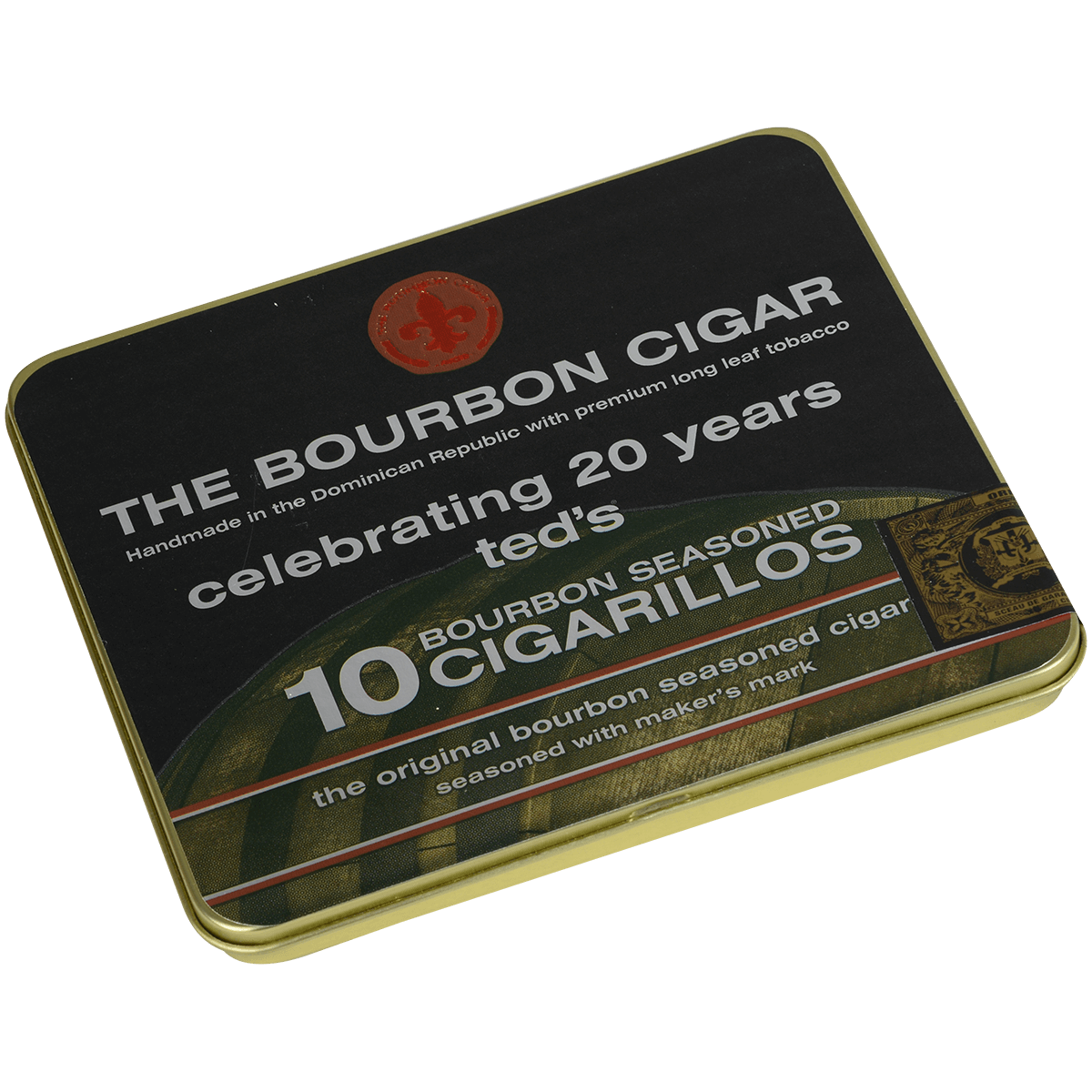 The Bourbon Cigar By Ted'S Cigarillos 5/10 Ct. Tins 4.00X28