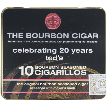 The Bourbon Cigar By Ted'S Cigarillos 10/10 Ct. Tins 4.00X28
