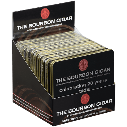 The Bourbon Cigar By Ted'S Cigarillos 10/10 Ct. Tins 4.00X28