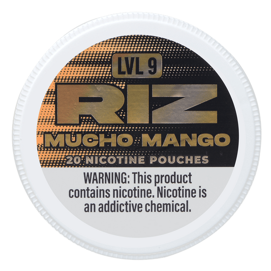 Riz Nicotine Pouches Mucho Mango 12Mg Lvl9 5Pk 20 Pouches /Can