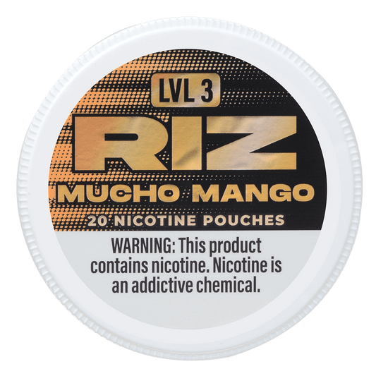 Riz Nicotine Pouches Mucho Mango 6Mg Lvl3 5Pk 20 Pouches /Can