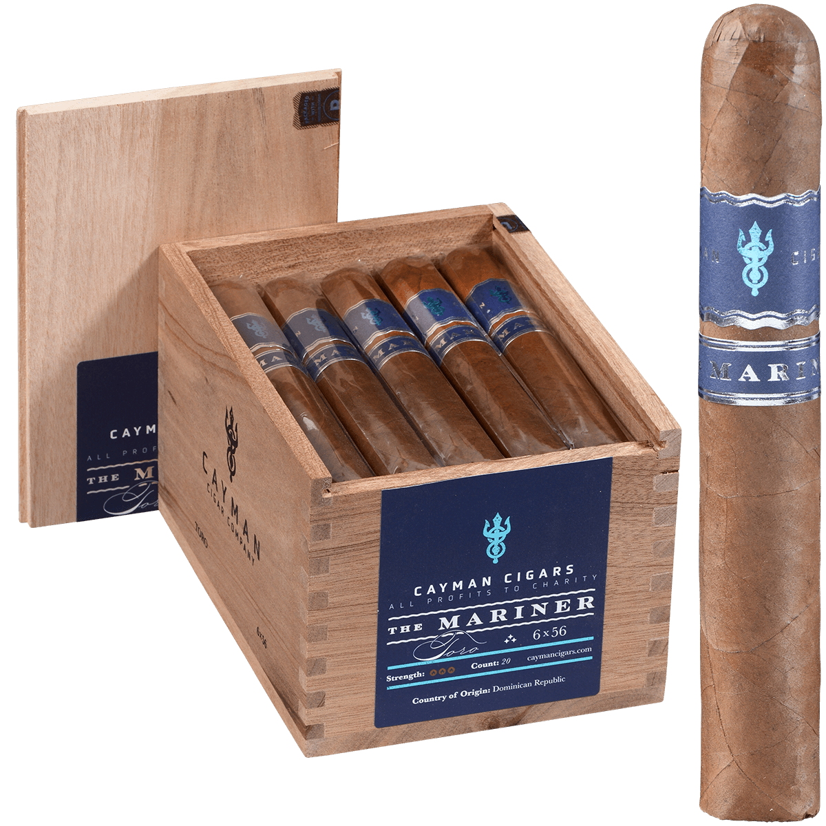 Cayman Cigars Mariner Toro 20 Ct. Box 6.00X56