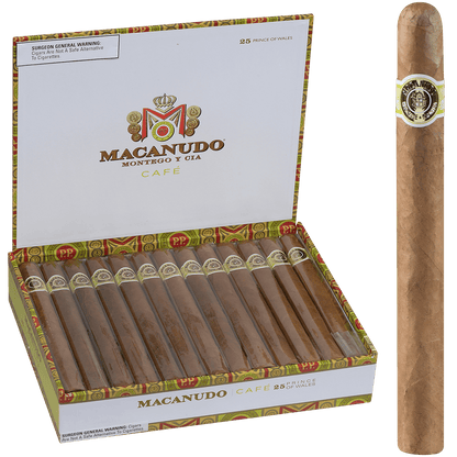 Macanudo Cafe Prince Of Wales 25 Ct. Box 8.00X52