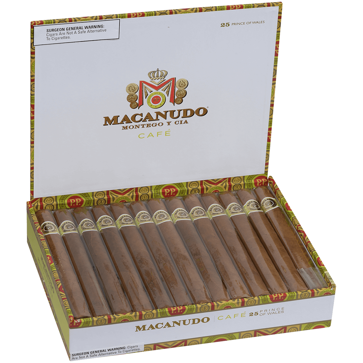 Macanudo Cafe Prince Of Wales 25 Ct. Box 8.00X52