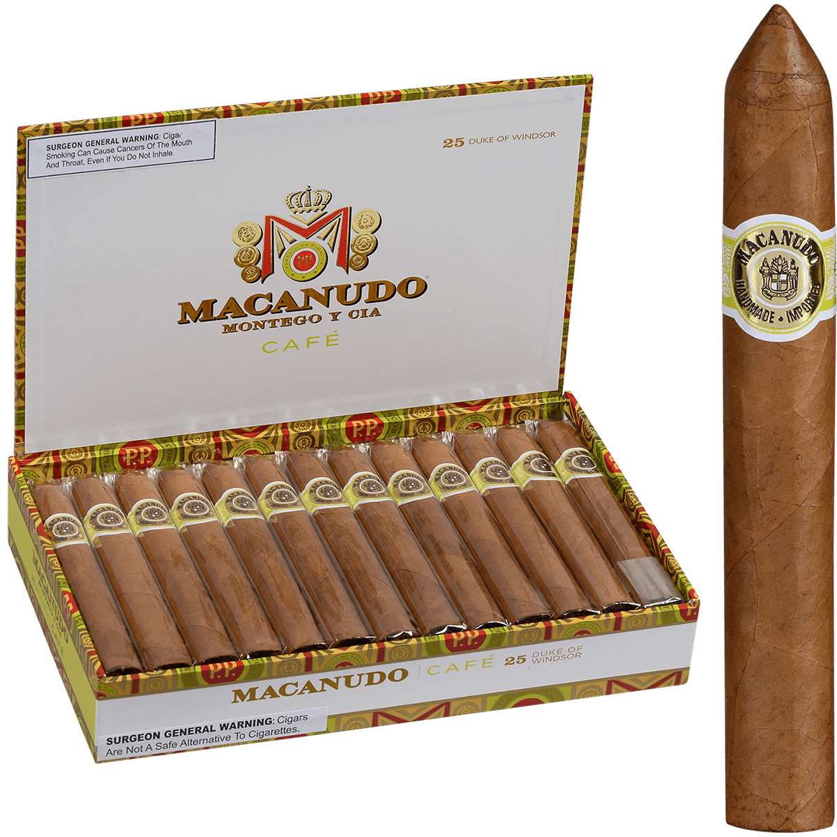 Macanudo Cafe Duke Of Windsor 25 Ct. Box 6.00X50