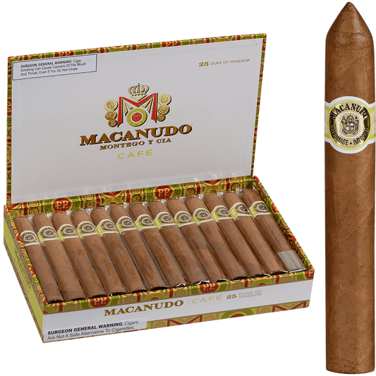 Macanudo Cafe Duke Of Windsor 25 Ct. Box 6.00X50