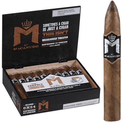 M By Macanudo Espresso Belicoso 20 Ct Box 6X54