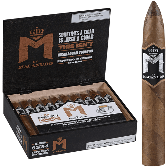 M By Macanudo Espresso Belicoso 20 Ct Box 6X54