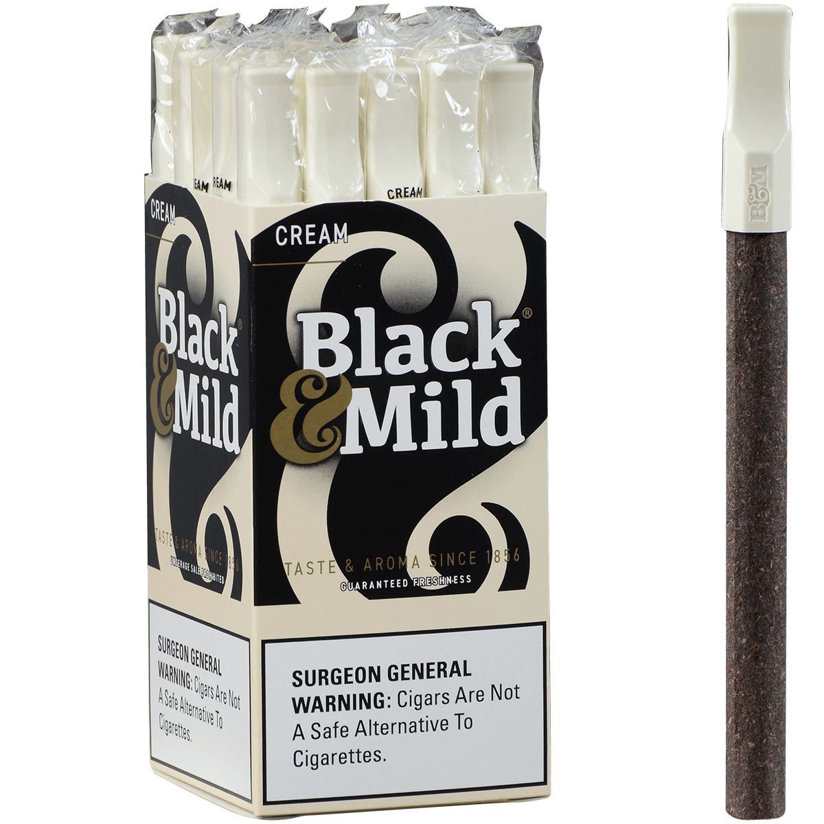 Middleton'S Black & Mild Cream 25 Ct. Upright 5.00X30