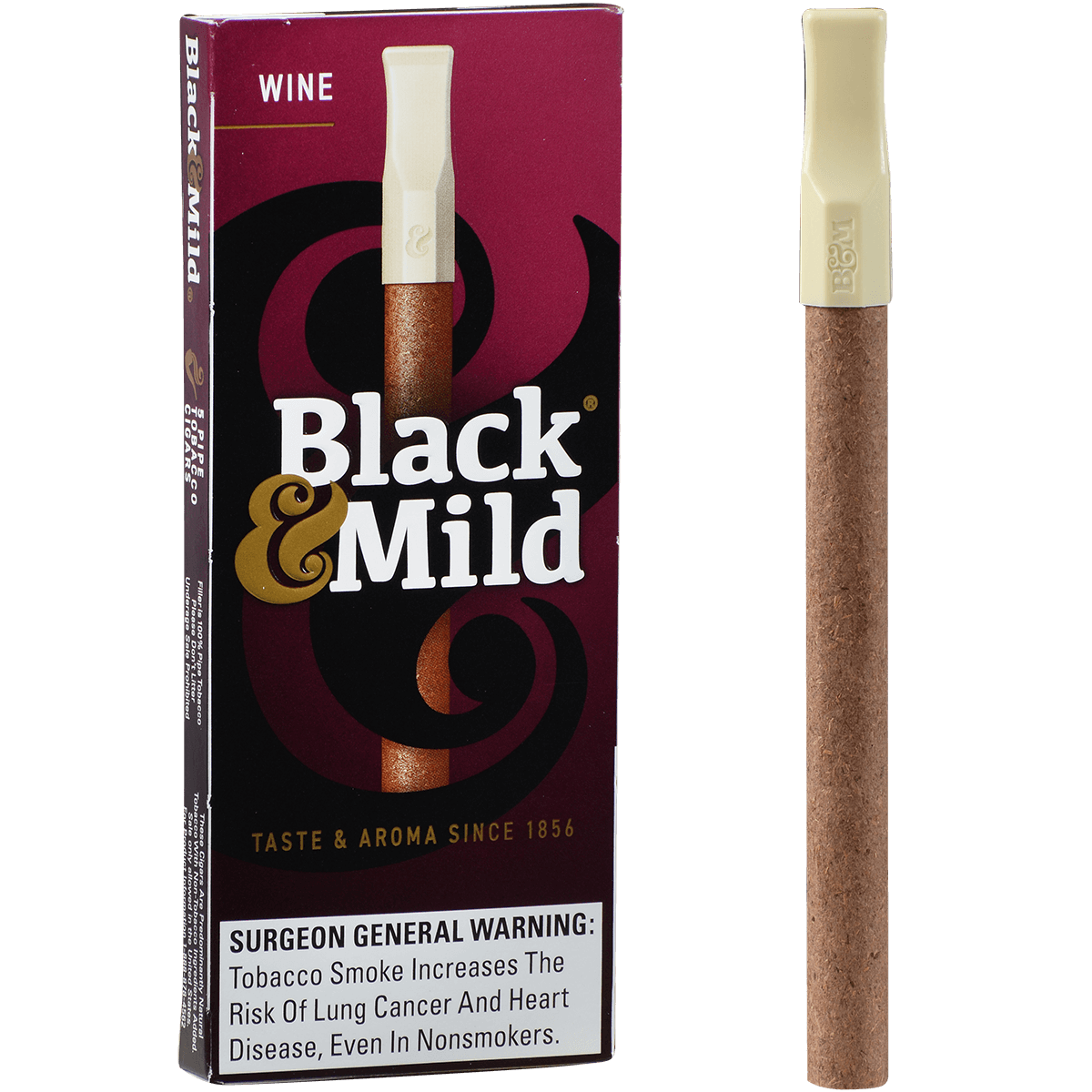 Middletons Black & Mild Wine 10/5 Packs 5.00X30