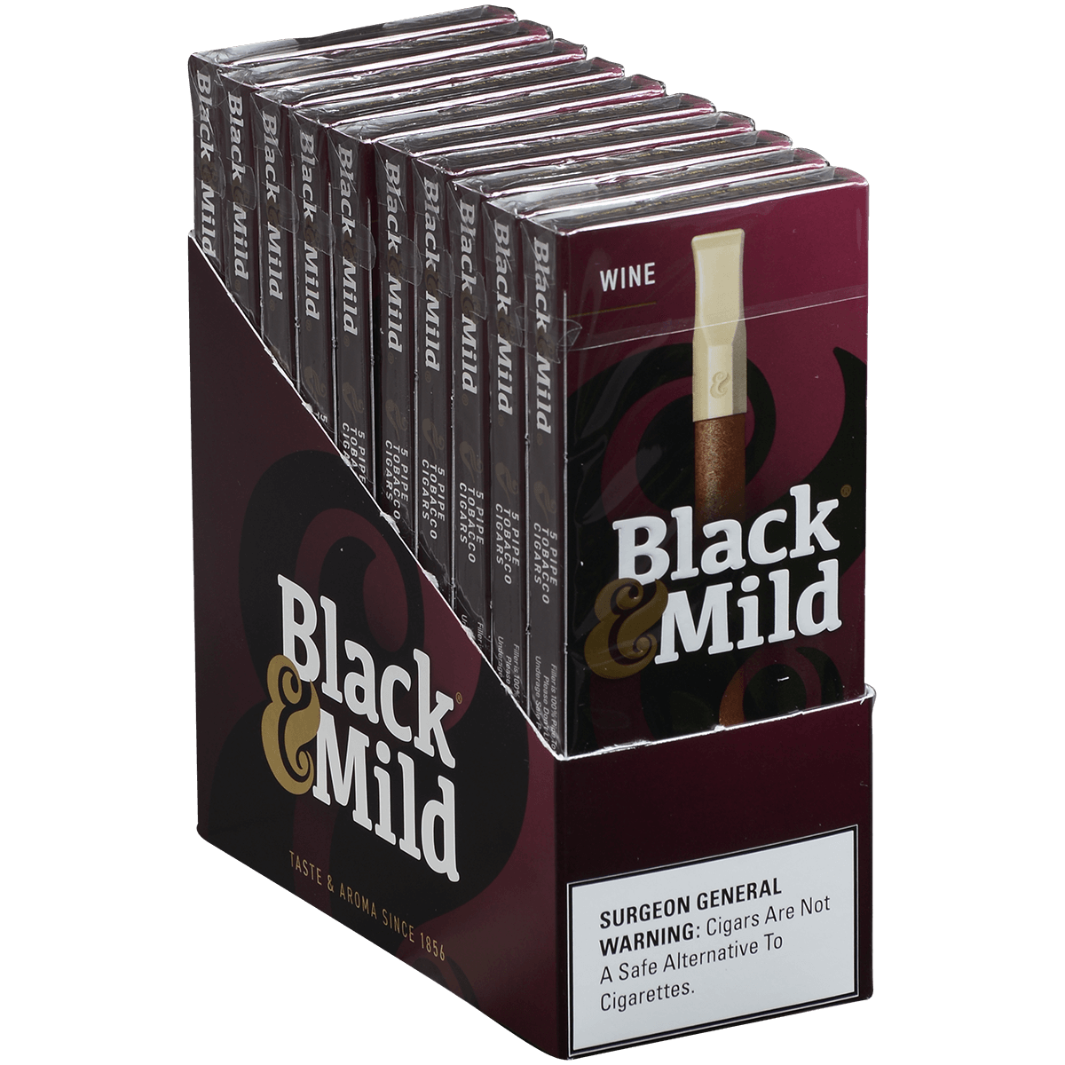 Middletons Black & Mild Wine 10/5 Packs 5.00X30