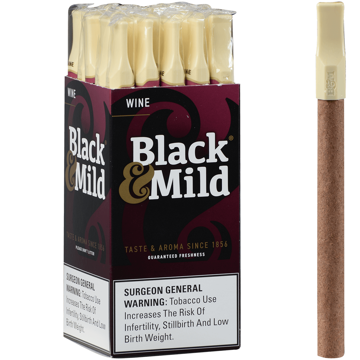 Middleton'S Black & Mild Wine 25 Ct. Upright 5.00X30