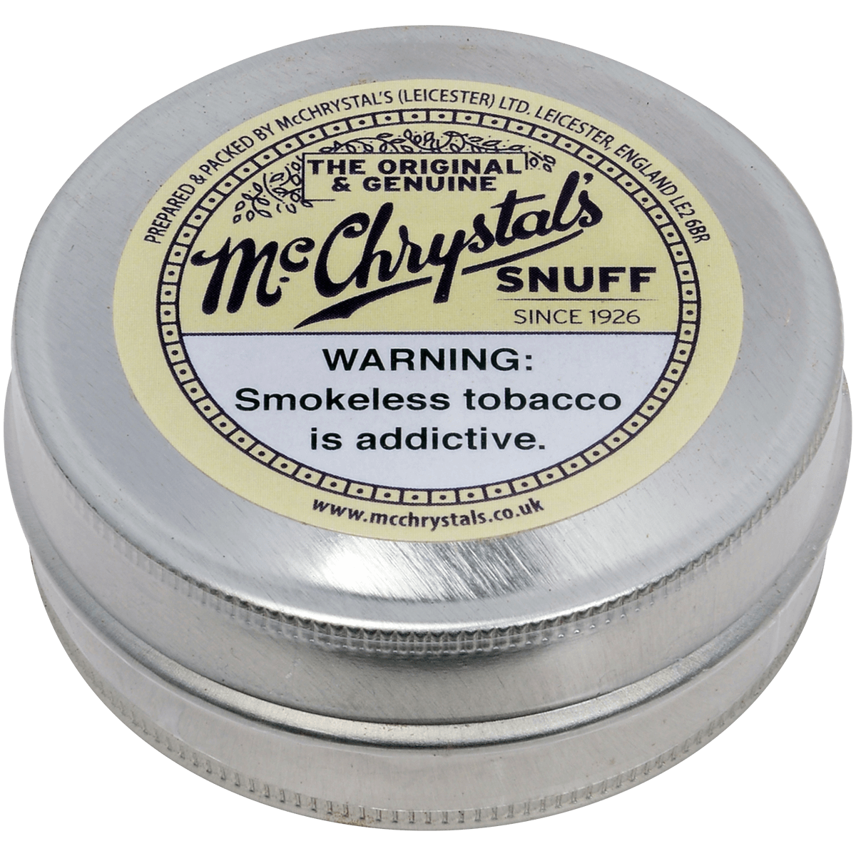 Dry Snuff Mcchrystal'S Original & Genuine 12'S 8.75 Gram