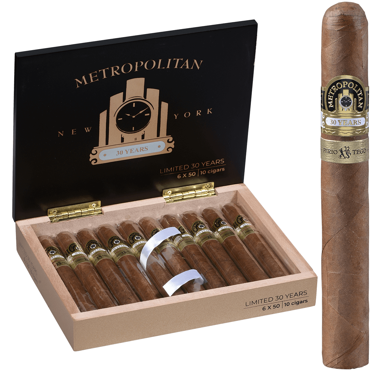 Limited Edition Ferio Tego Metroplitan 30 Years 10Ct Box Toro 6X50