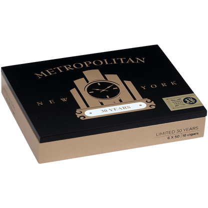 Limited Edition Ferio Tego Metroplitan 30 Years 10Ct Box Toro 6X50