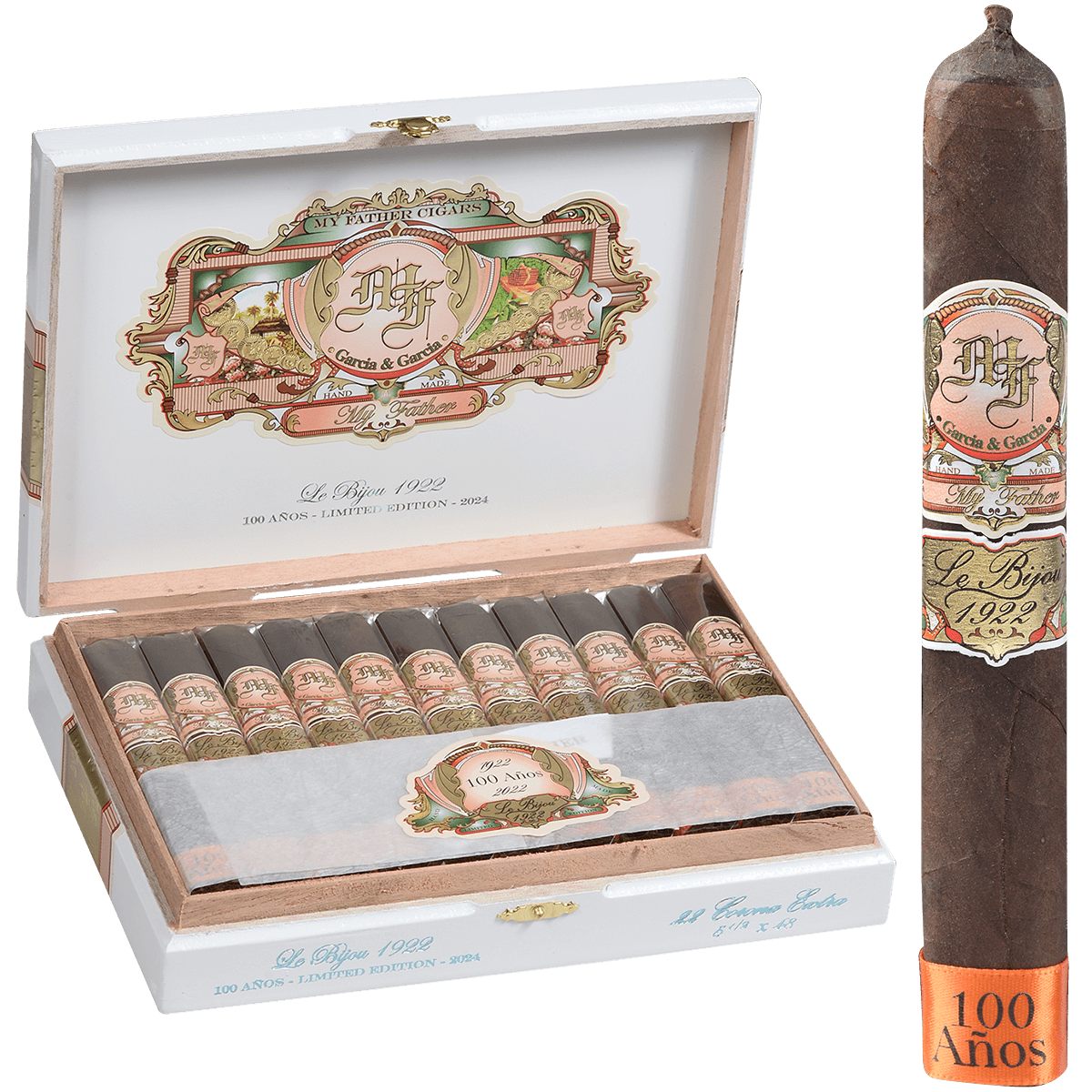 **MY FATHER LE BIJOU-100 YEARS CORONA EXTRA 22 CT. BOX 5.50X48